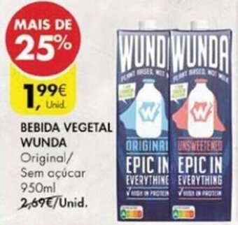 Pingo Doce Bebida Vegetal Wunda 950ml promoção