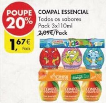 Pingo Doce Compal Essencial 3x110ml promoção
