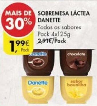 Sobremesa Láctea Danette 4x125g