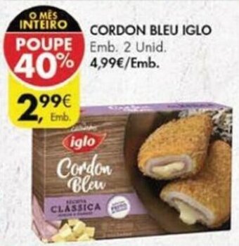 Pingo Doce Cordon Bleu Iglo 2 Unid promoção