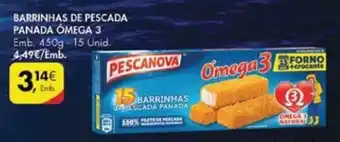 Barrinhas de Pescada Panada Ómega 3 Pescanova 450g