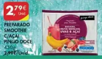 Pingo Doce Preparado Smoothie C/Açaí Pingo Doce 450g promoção