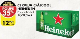 Pingo Doce Cerveja c/Álcool Heineken 24x25cl promoção