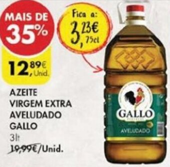 Pingo Doce Azeite Virgem Extra Aveludado Gallo 3lt promoção