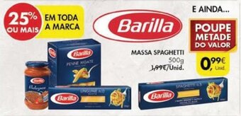 Pingo Doce Barilla Massa Spaghetti 500g promoção
