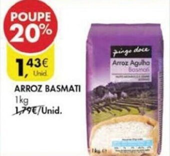 Pingo Doce Arroz Basmati 1kg promoção