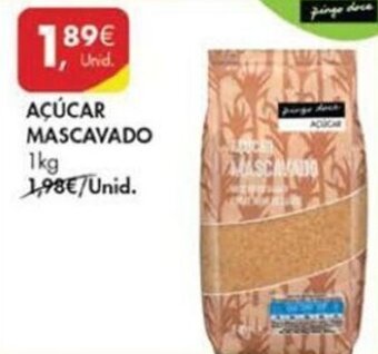 Pingo Doce Açúcar Mascavado 1kg promoção
