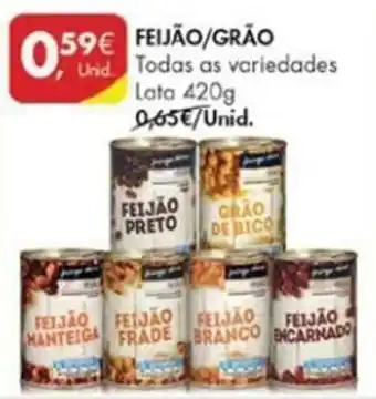 Pingo Doce Feijão/Grão 420g promoção
