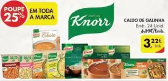 Pingo Doce Caldo de Galinha Knorr 24 unid promoção