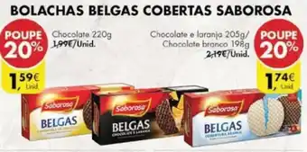 Bolachas Belgas Cobertas Saborosa 220g