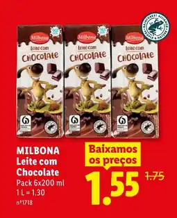 Lidl MILBONA Leite com Chocolate promoção