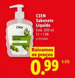 Lidl CIEN Sabonete Líquido promoção