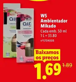 Lidl W5 Ambientador Mikado promoção
