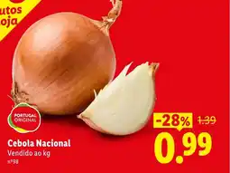 Lidl Cebola Nacional promoção