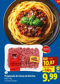 Lidl Preparado de Carne de Bovino promoção