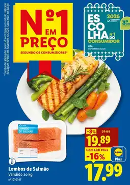 Lidl Lombos de Salmão promoção