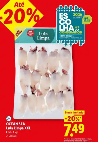 Lidl OCEAN SEA Lula Limpa XXL promoção