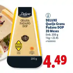 Lidl DELUXE Queijo Grana Padano DOP 20 Meses promoção