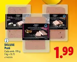 Lidl DELUXE Patê promoção