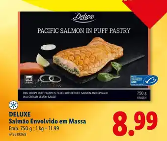 Lidl DELUXE Salmão Envolvido em Massa promoção