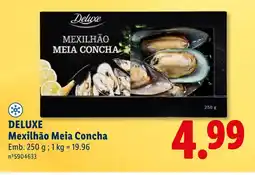 Lidl DELUXE Mexilhão Meia Concha promoção