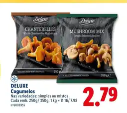 Lidl DELUXE Cogumelos promoção