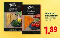 Lidl SNACK DAY Pizza Crackers Cada promoção