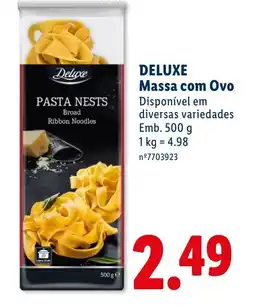 Lidl DELUXE Massa com Ovo promoção