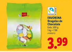 Lidl FAVORINA Drageias de Chocolate promoção