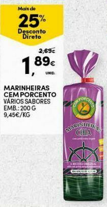 Continente Pão de forma cem porcento promoção