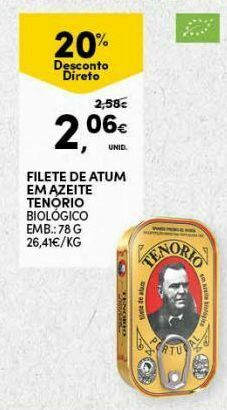 Continente Filé de atum promoção