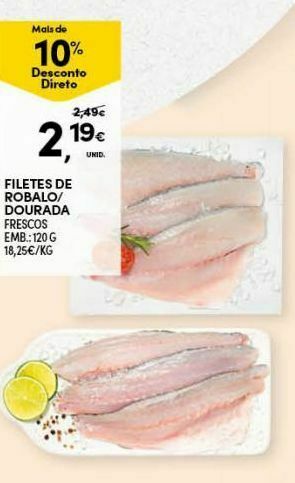 Continente Filé de peixe promoção