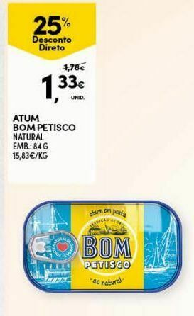 Atum em lata bom petisco