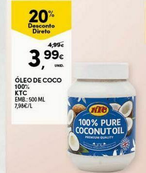 Continente Óleo de coco promoção
