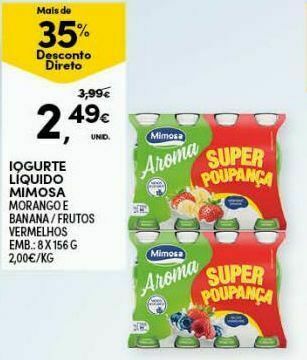 Continente Iogurte mimosa promoção