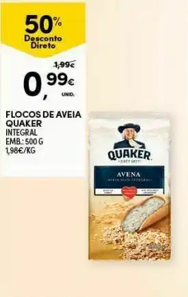 Cereal de aveia quaker