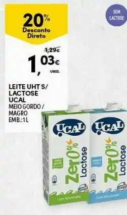 Leite sem lactose ucal