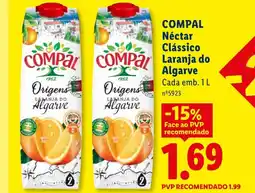 Lidl COMPAL Néctar Clássico Laranja do Algarve promoção