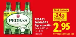 Lidl PEDRAS SALGADAS Água com Gás promoção