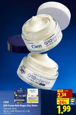 Lidl CIEN Q10 Creme Anti-Rugas Dia/ Noite promoção