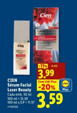 Lidl CIEN Sérum Facial Laser Beauty promoção