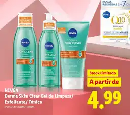 Lidl NIVEA Derma Skin Clear Gel de Limpeza/ Exfoliante/ Tónico promoção