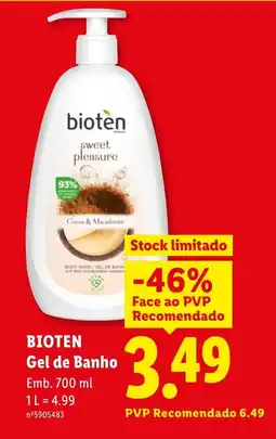 Lidl BIOTEN Gel de Banho promoção