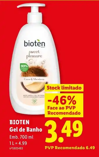 Lidl BIOTEN Gel de Banho promoção