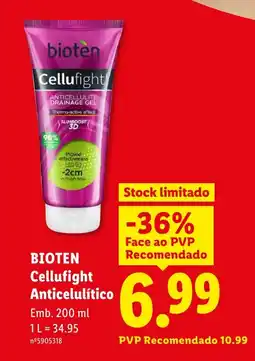 Lidl BIOTEN Cellufight Anticelulítico promoção