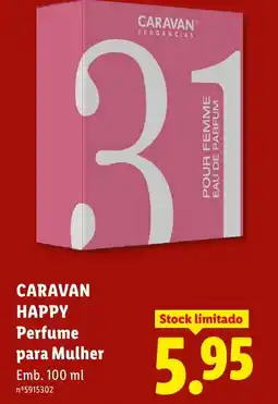 Lidl CARAVAN HAPPY Perfume para Mulher promoção