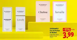 Lidl SUDDENDLY Eau de Parfum de Mulher promoção