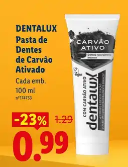 Lidl DENTALUX Pasta de Dentes de Carvão Ativado promoção