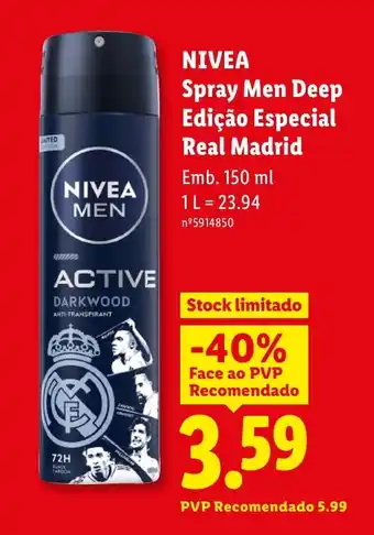 NIVEA Spray Men Deep Edição Especial Real Madrid