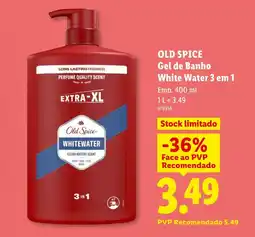 Lidl OLD SPICE Gel de Banho White Water 3 em 1 promoção
